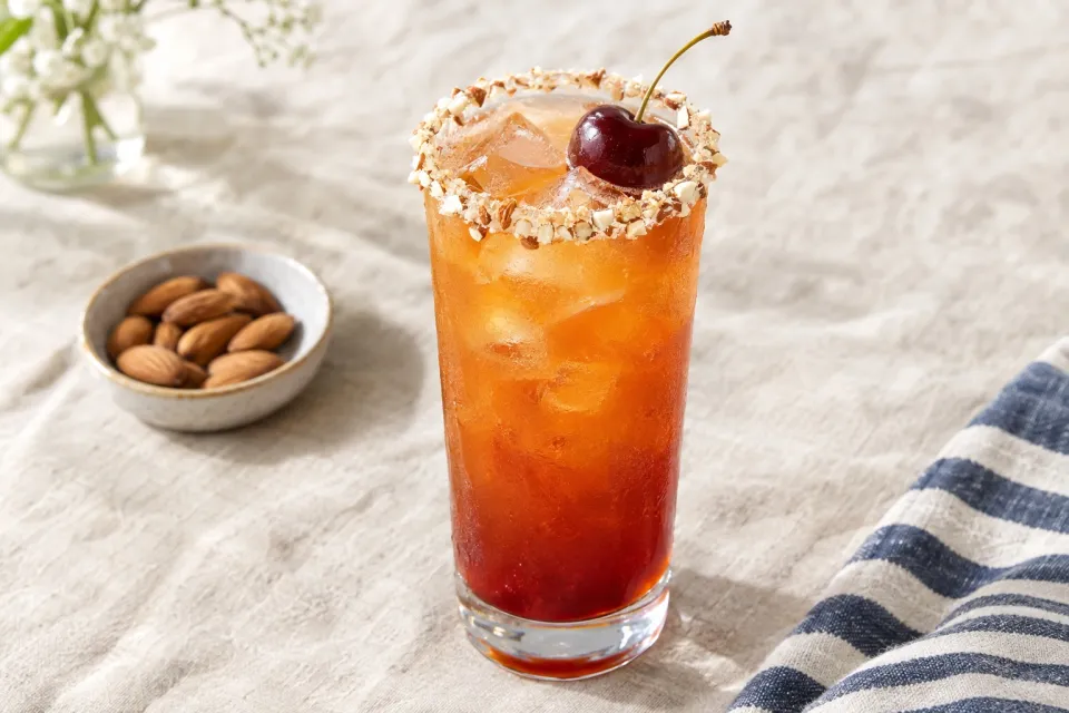 Cherry Orange Almond Mocktail