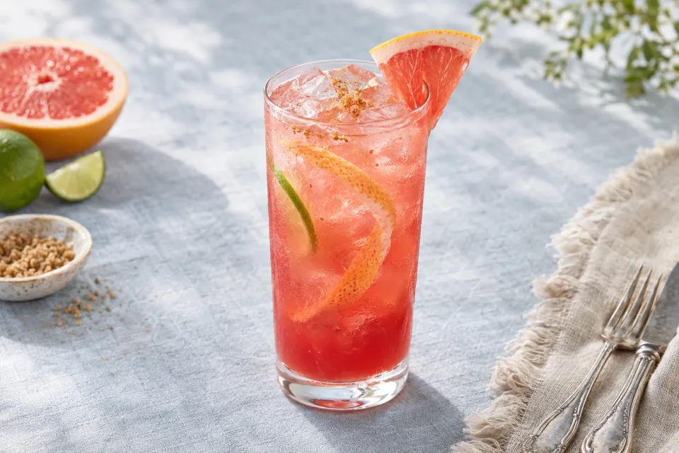 Flamingo Grapefruit Mocktail