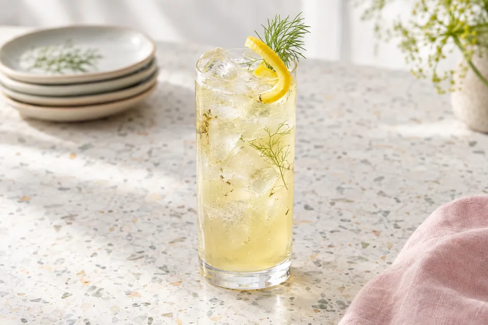 Fennel Lemon Garden Spritz Mocktail