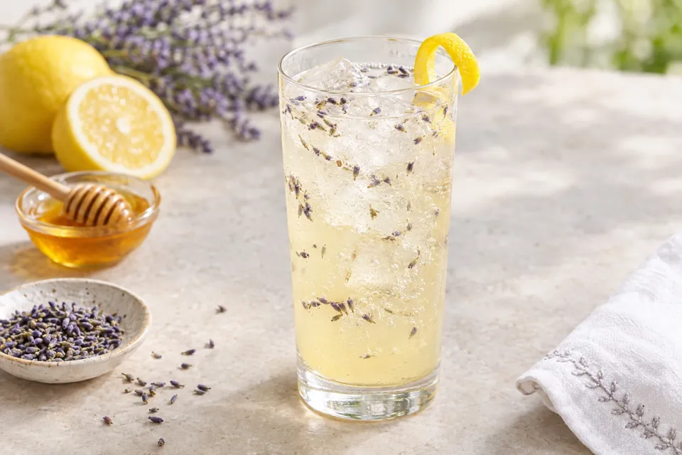 Lavender Honey Sparkling Lemonade