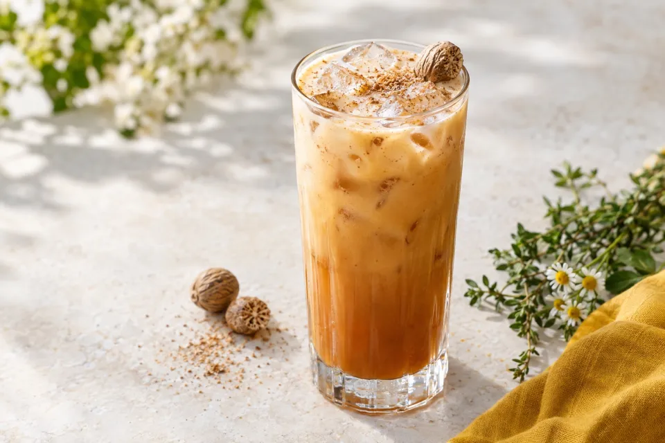 Spiced Hazelnut Flip Mocktail