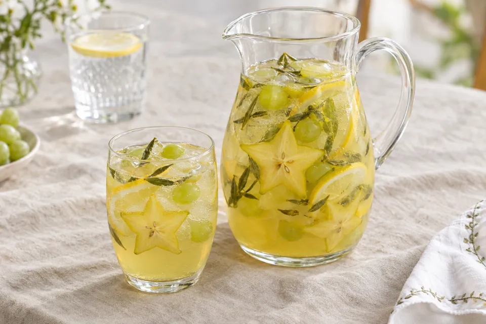 Starfruit Sangria Mocktail