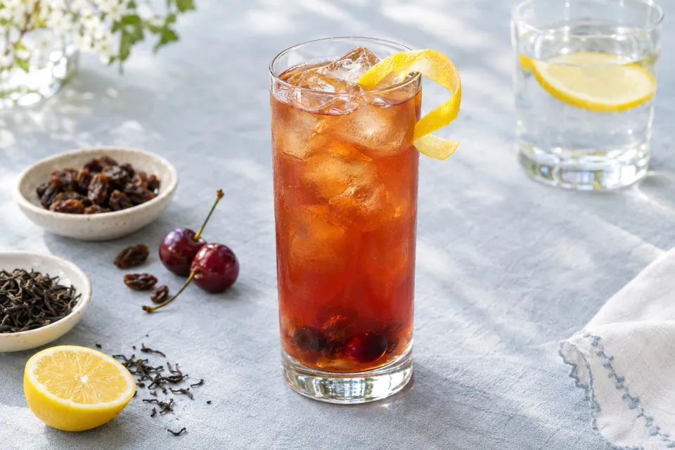 Raisin Cherry Black Tea Mocktail