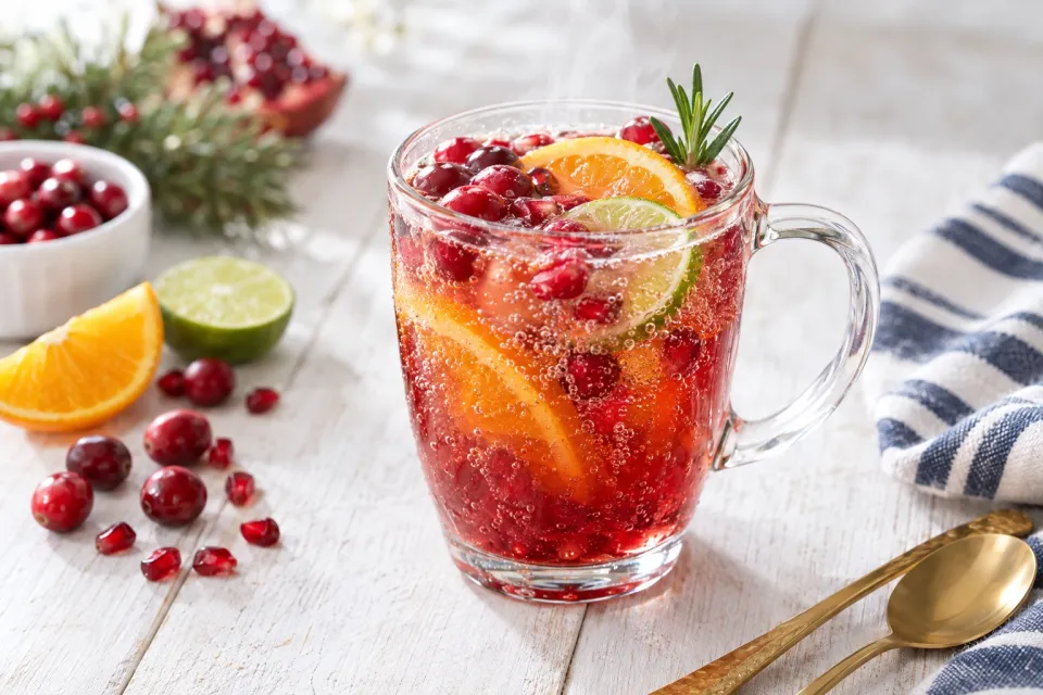 Holiday Sparkler Mocktail