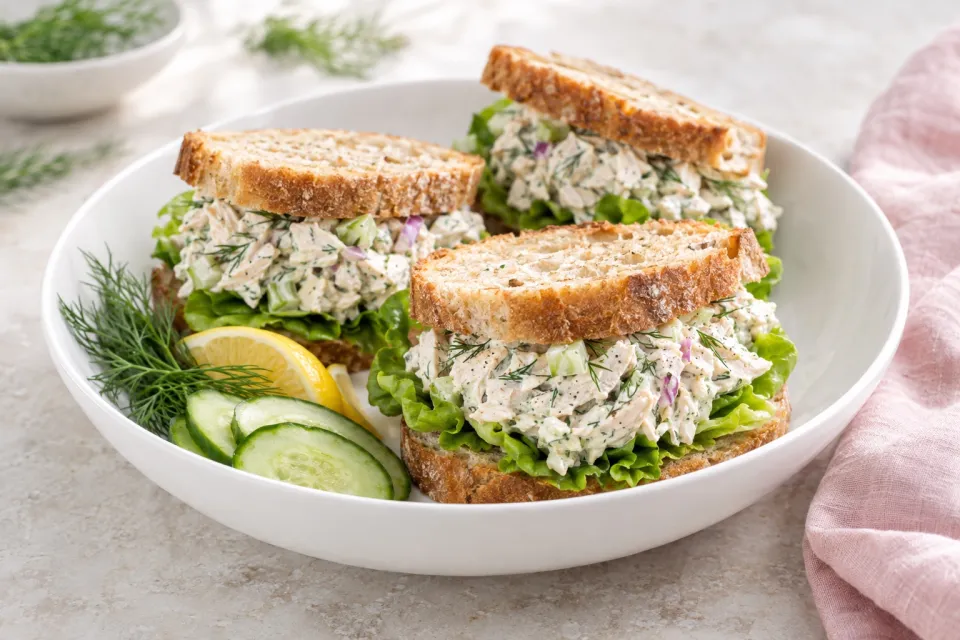 Dill Chicken Salad Sandwiches