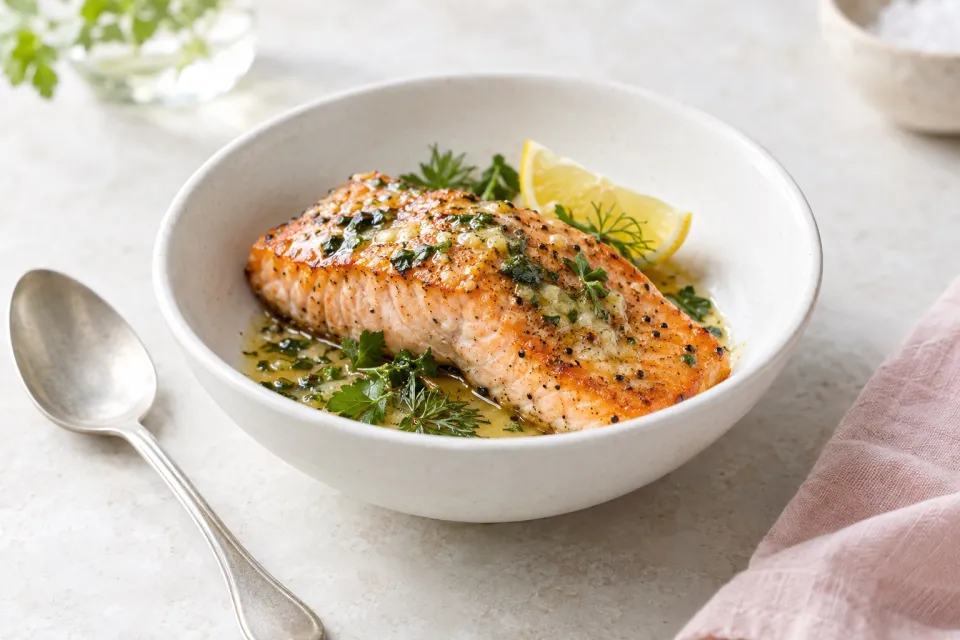 Salmon Roasted in Butter