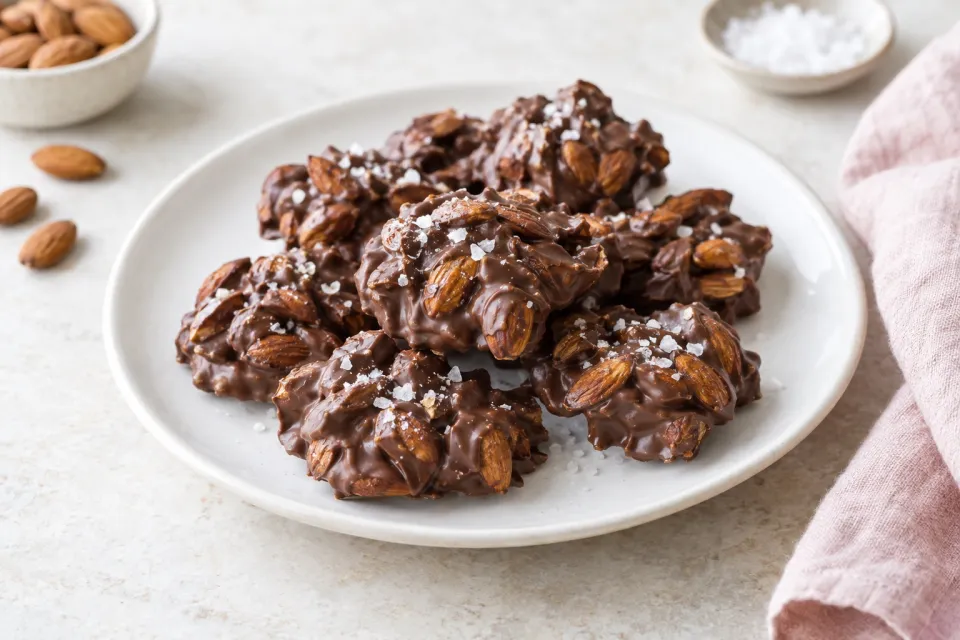 Salted Chocolate Almond Clusters