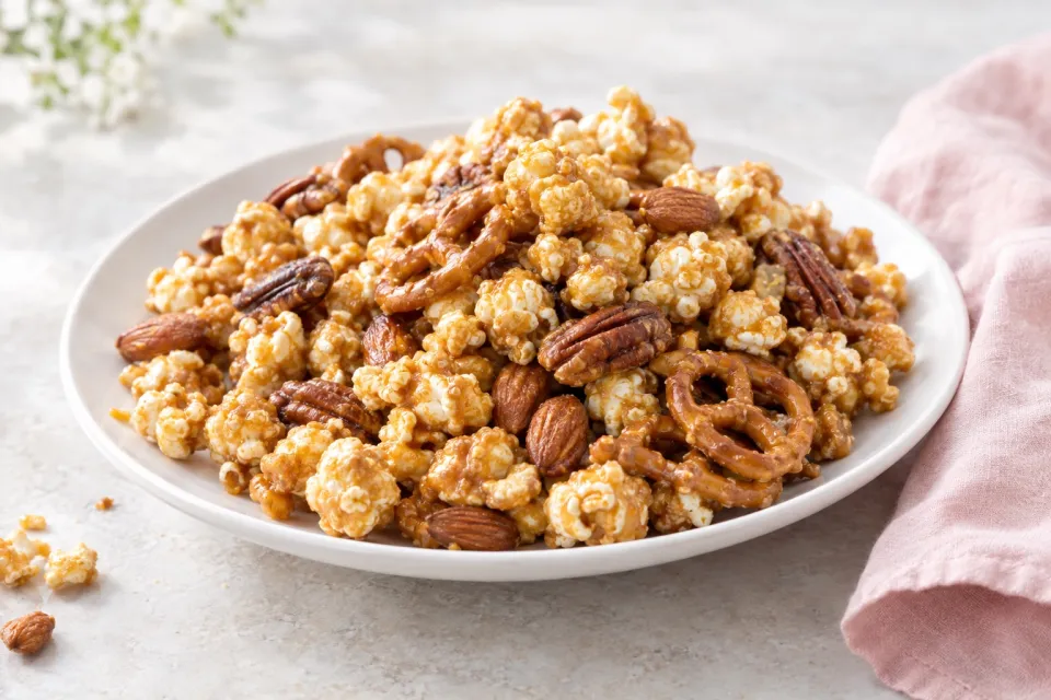 Crunchy Caramel Corn Snack Mix