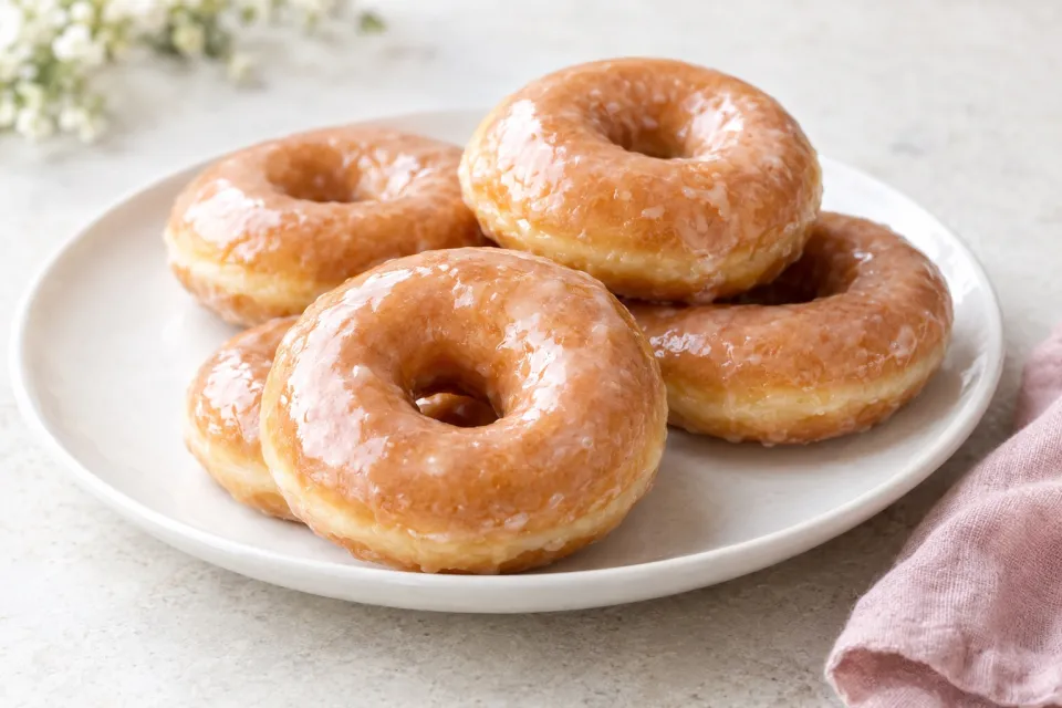 Copycat Krispy Kreme Glazed Doughnuts
