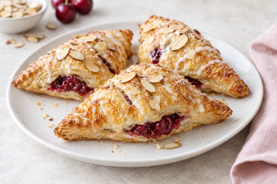 Cherry Almond Turnovers