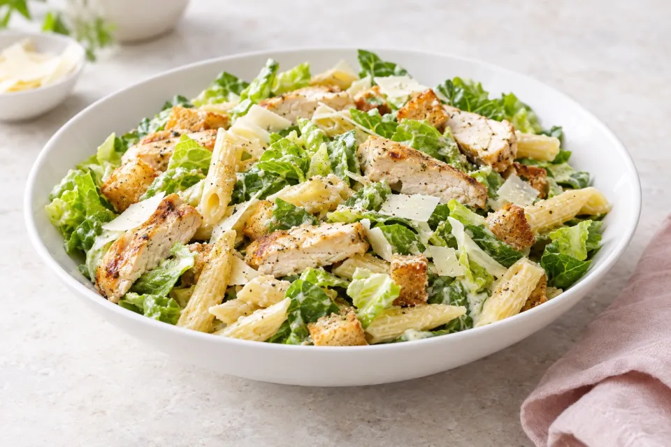 Chicken Caesar Pasta Salad