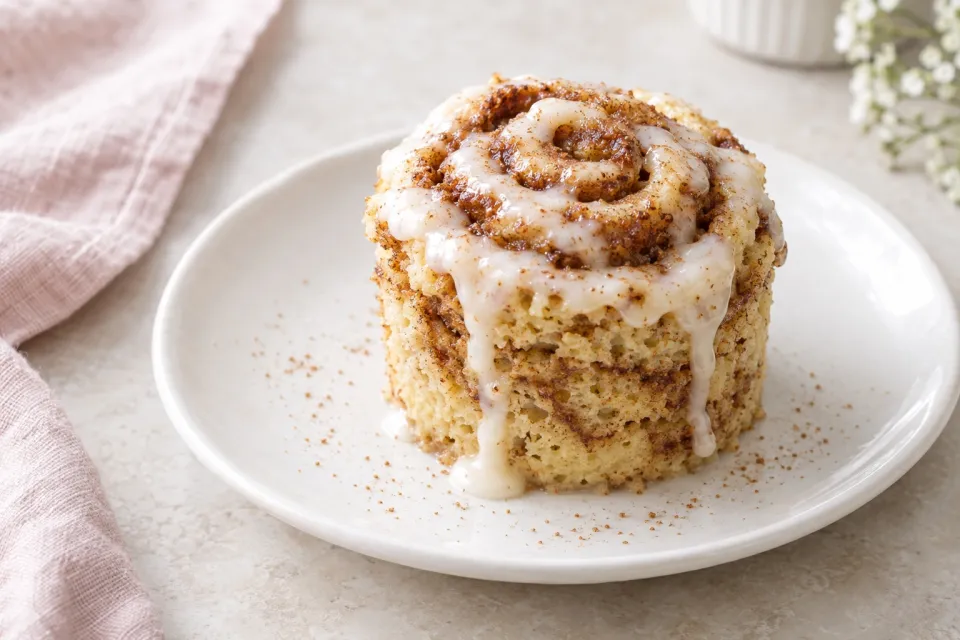 Cinnamon Roll Mug Cake