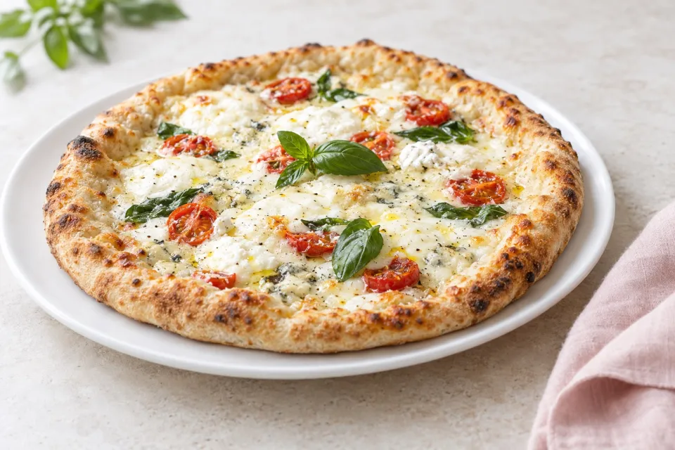 Four Cheese Caprese Pizza