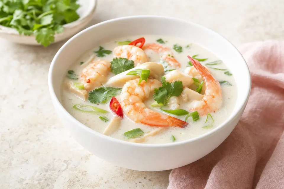Cambodian Coconut Shrimp Soup