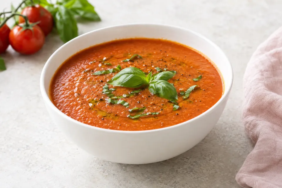 Roasted Tomato Basil Soup