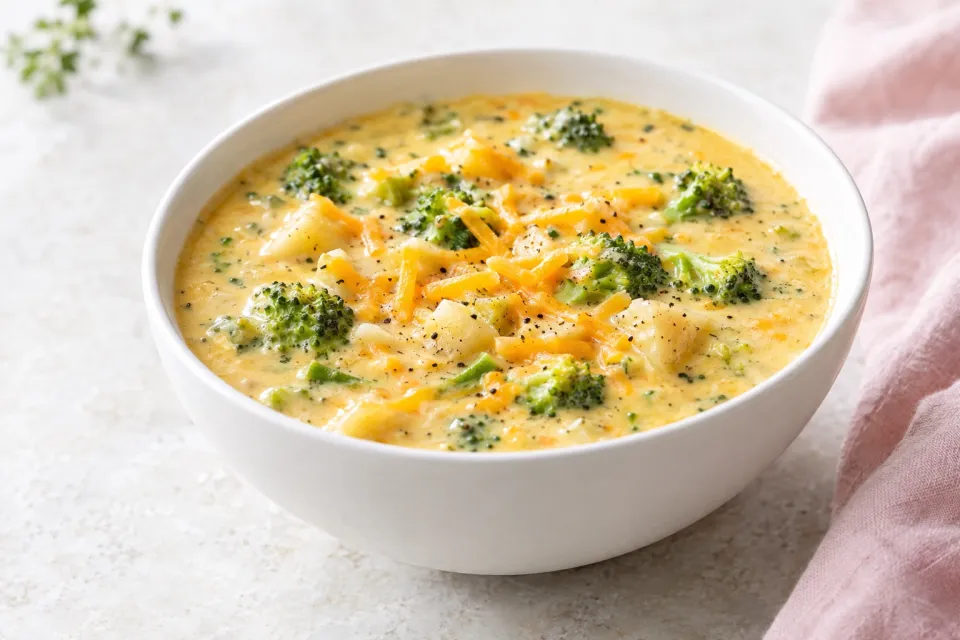 Cheddar Broccoli Potato Soup
