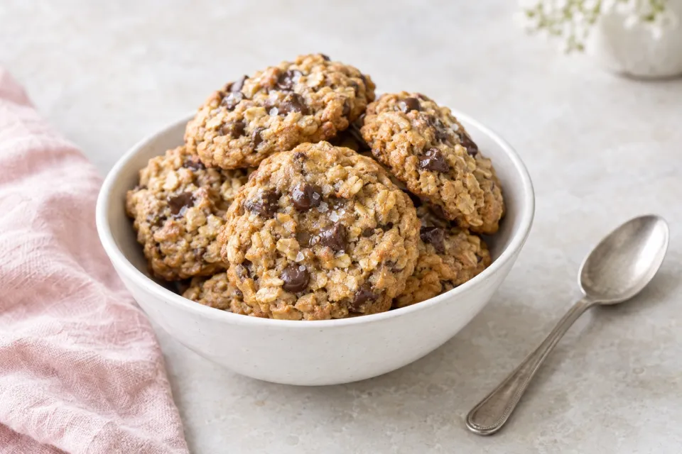 Browned Butter Peanut Butter Oatmeal Chocolate Chip Cookies
