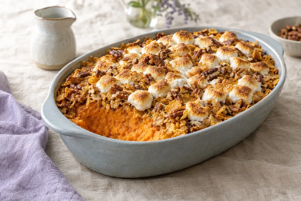 Browned Butter Sweet Potato Casserole