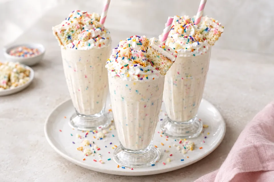 Birthday Cake Milkshakes