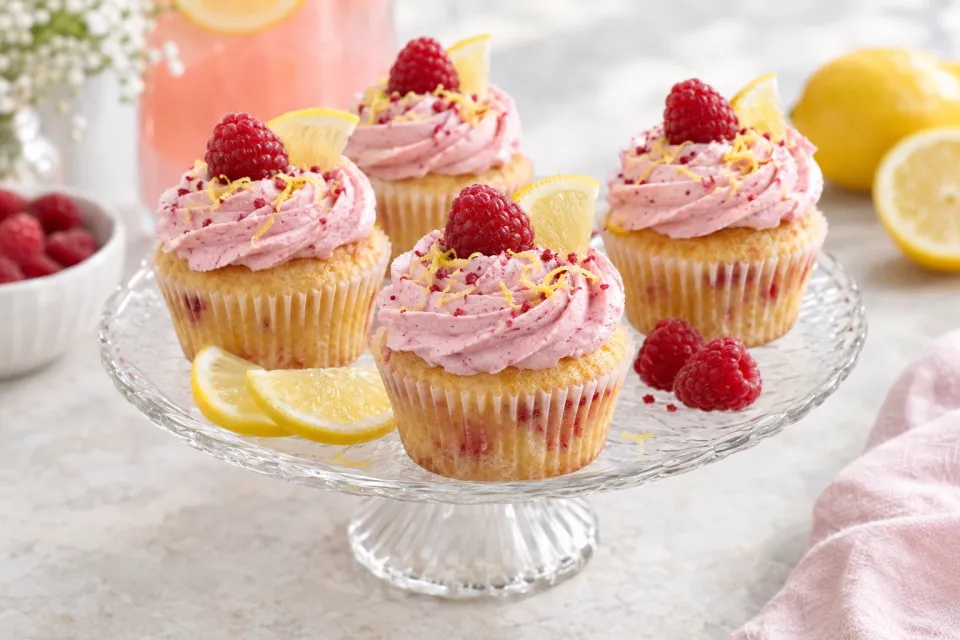 Raspberry Lemonade Cupcakes
