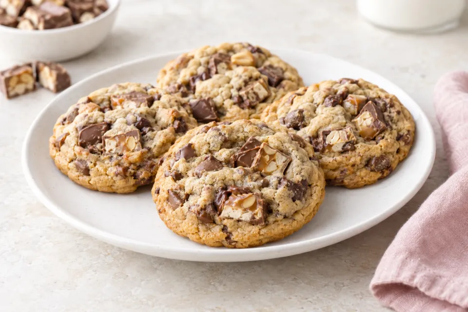 Snickers Chocolate Chip Cookies