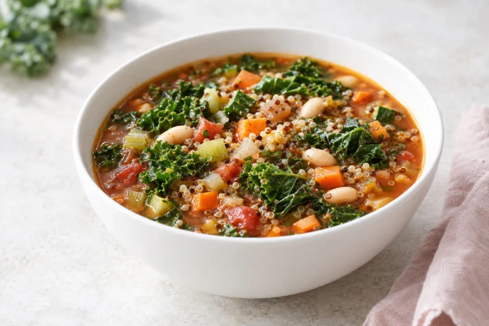 Kale and Quinoa Minestrone