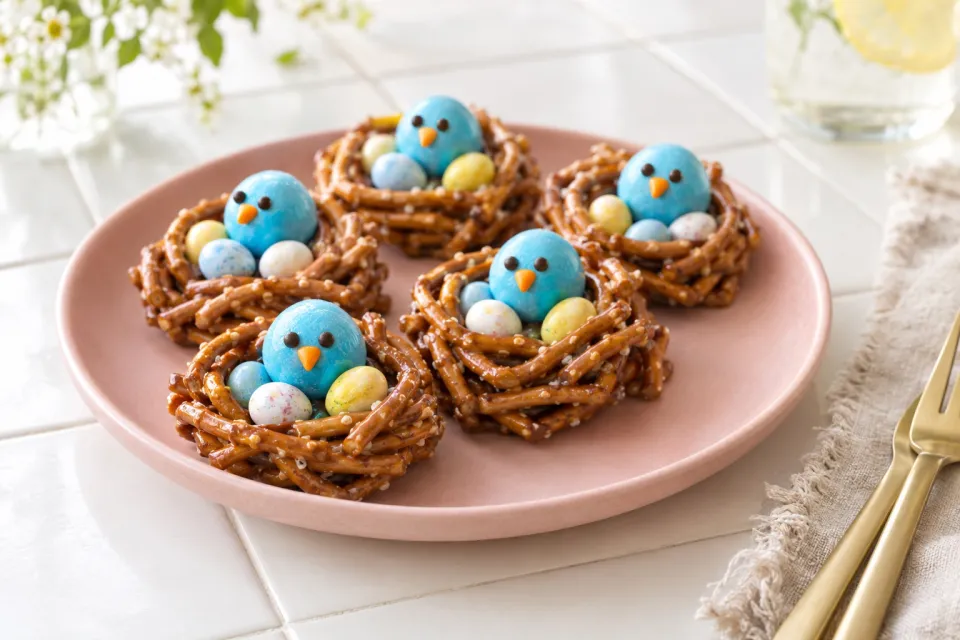 Baby Birds Nest Pretzels