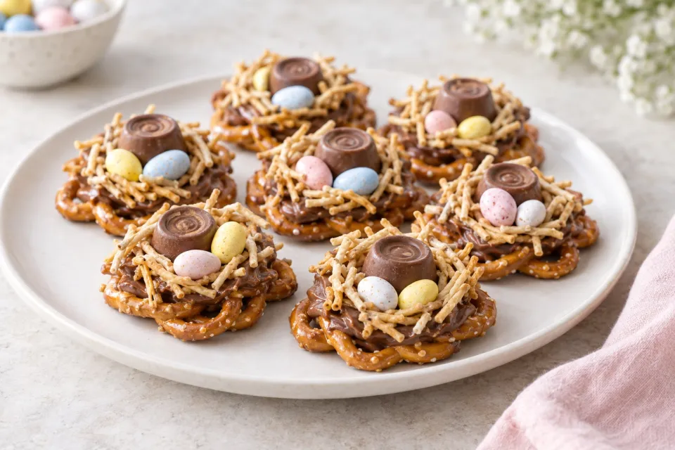 Bird’s Nest Rolo Pretzels