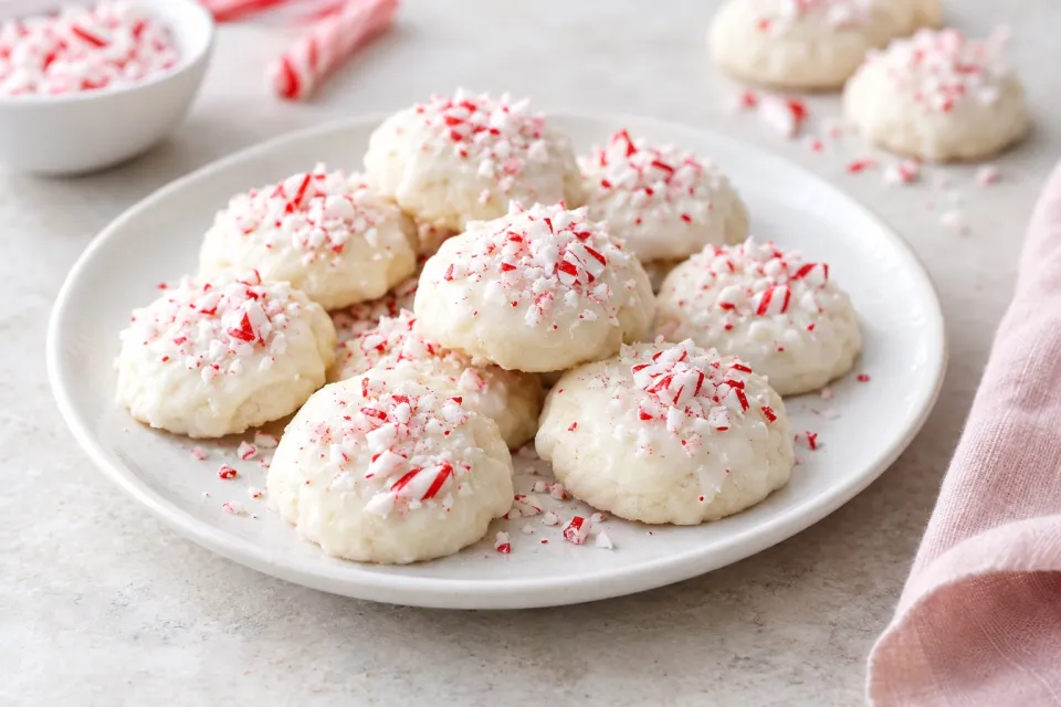 Peppermint Meltaway Cookies