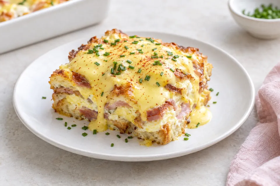 Overnight Eggs Benedict Casserole