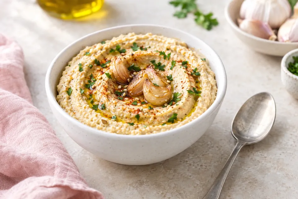 Roasted Garlic Hummus