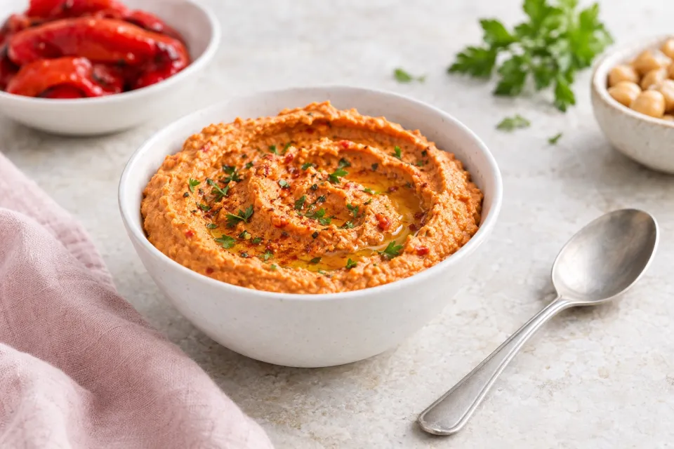 Roasted Red Pepper Hummus