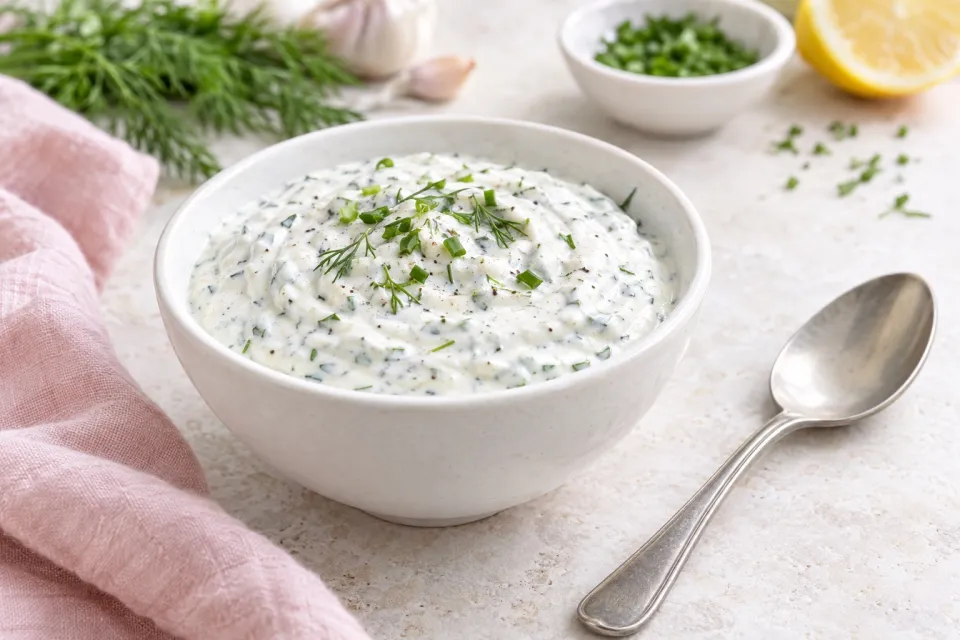 Lighter Greek Yogurt Ranch Dip