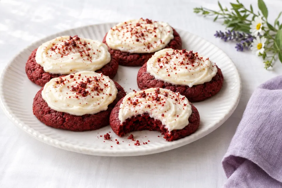 Red Velvet Sugar Cookies