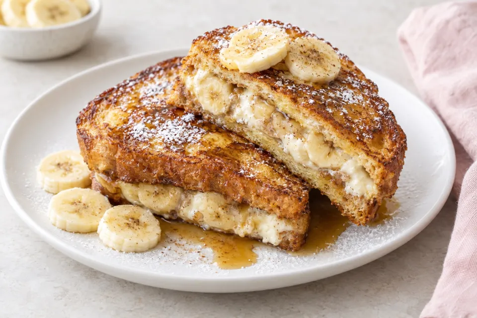 Banana Stuffed French Toast
