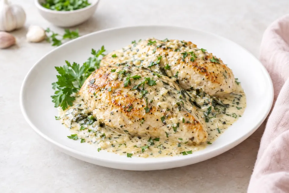 Creamy Garlic Herb Chicken