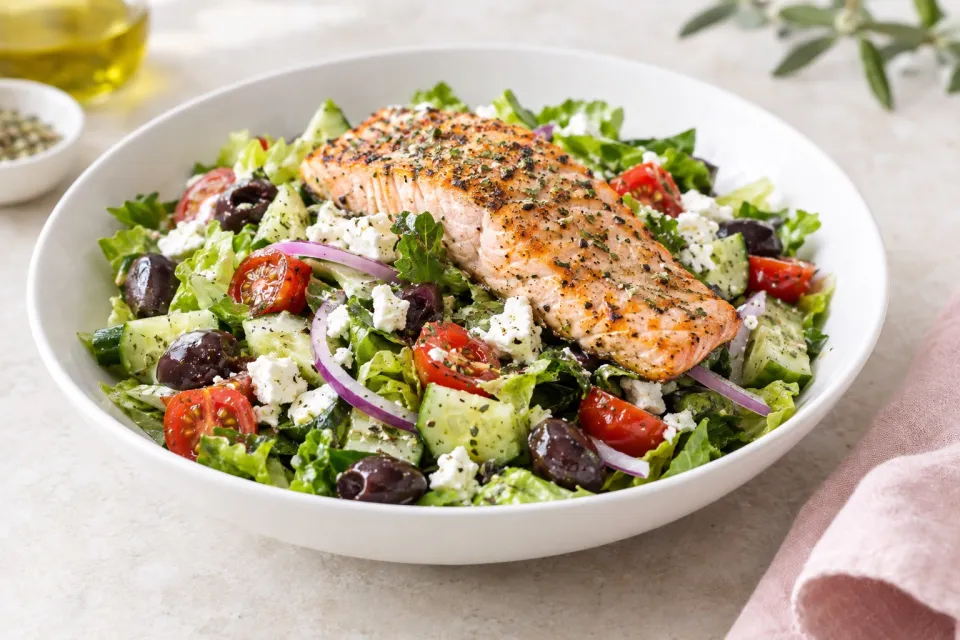 Greek Salmon Salad