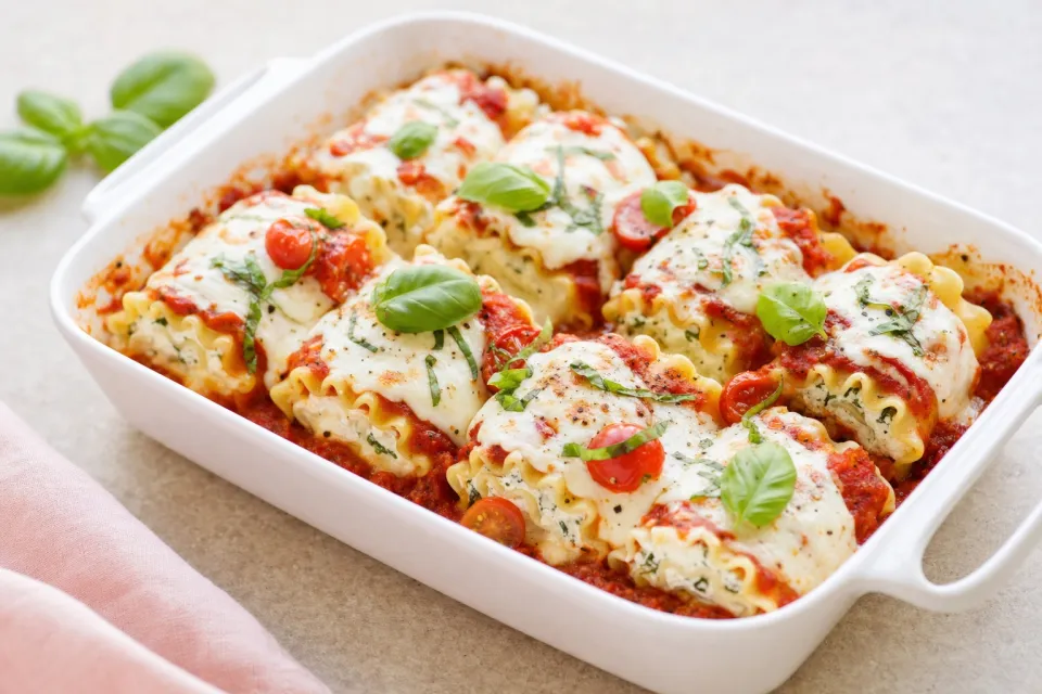 Caprese Lasagna Roll Ups