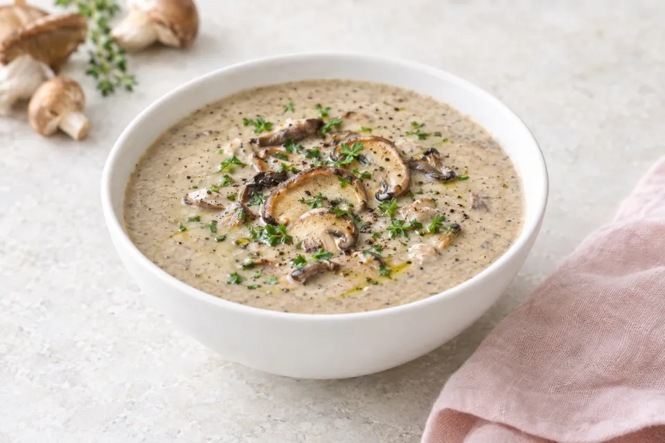 Cream of Wild Mushroom Soup