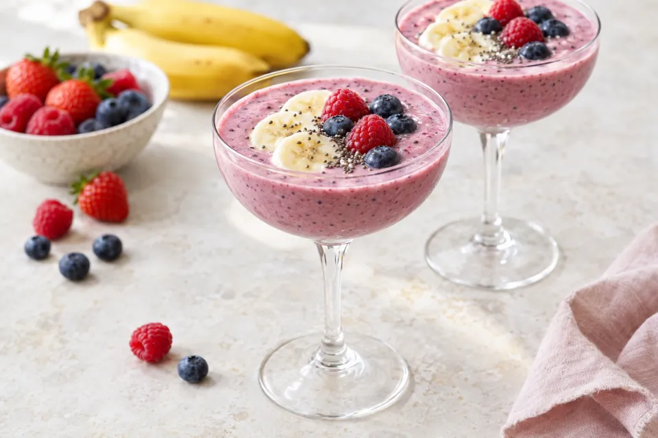 Banana Berry Smoothies