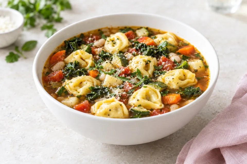 Tuscan Tortellini Vegetable Soup