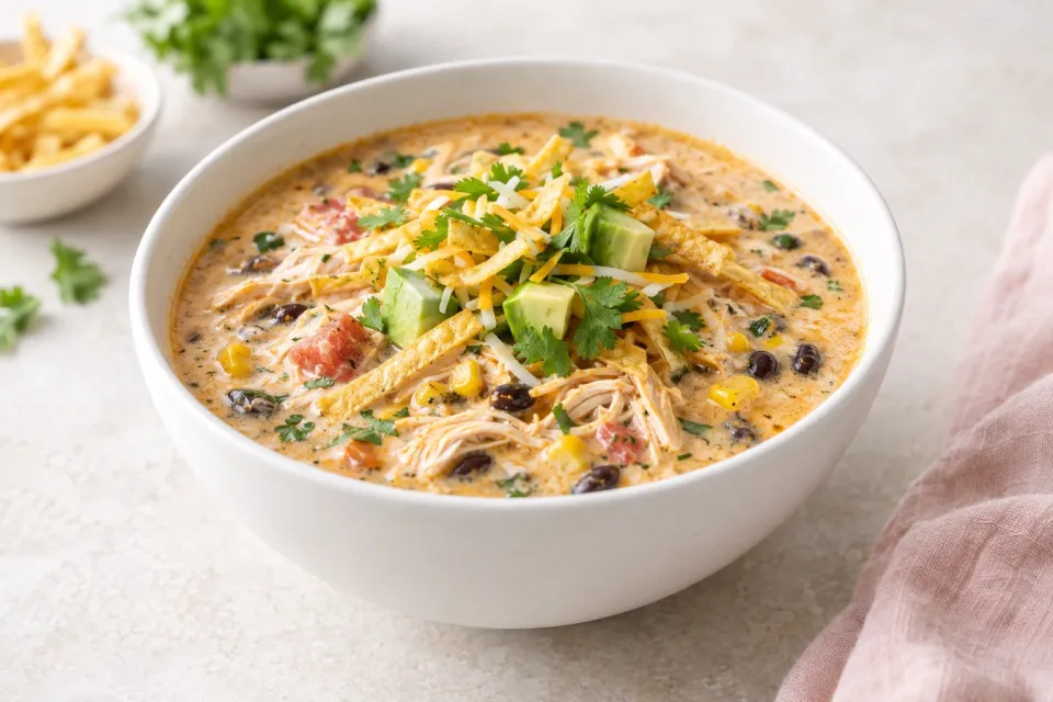 Creamy Chicken Tortilla Soup