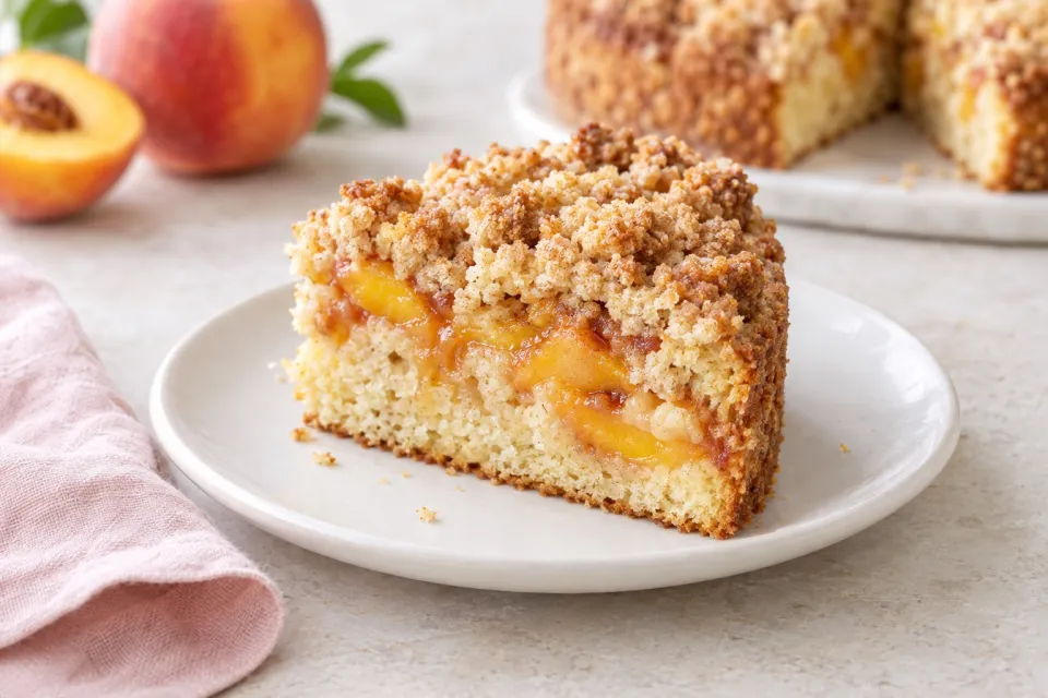 Peach Crumb Cake