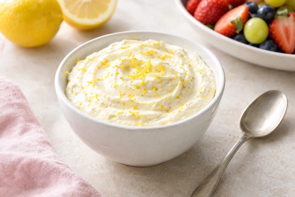 Lemon Cream Fruit Dip
