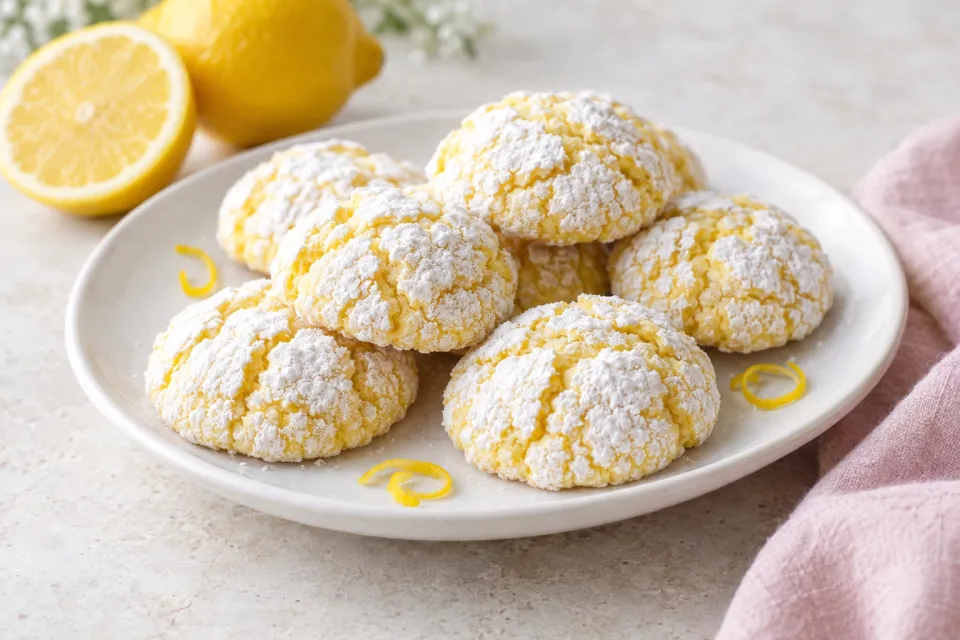 Lemon Crinkle Cookies