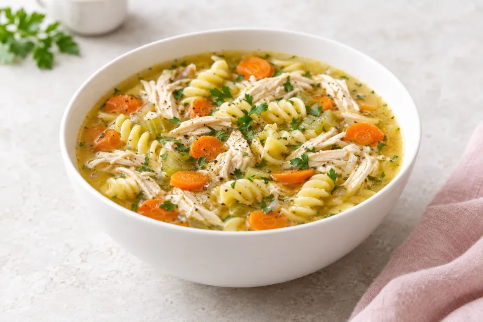 Cold Buster Chicken and Pasta Soup