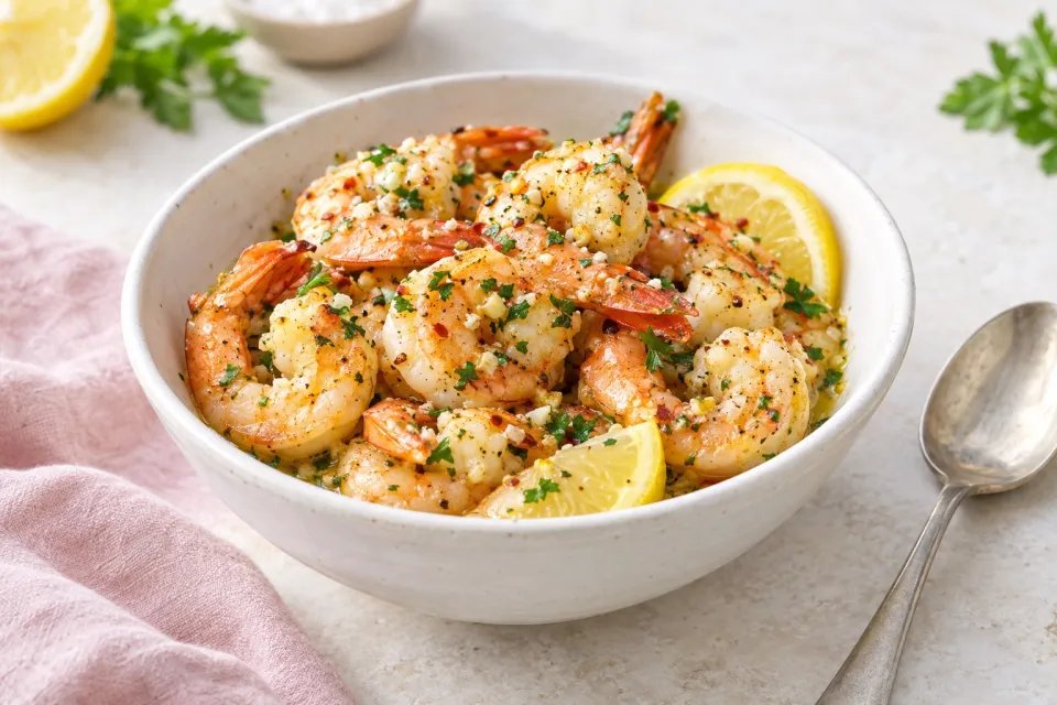 Garlic Lemon Butter Shrimp