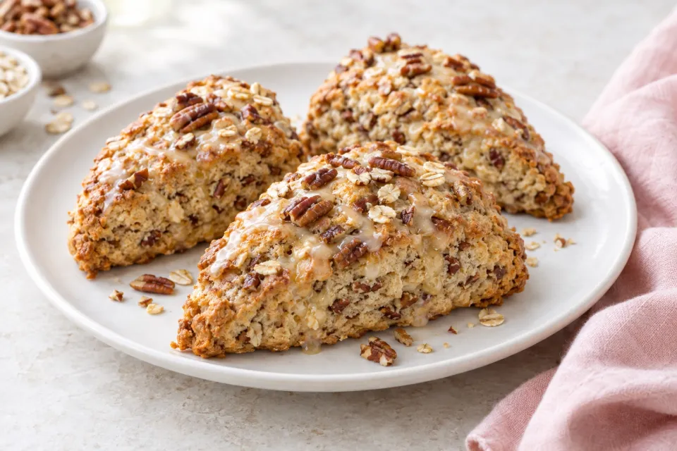 Maple Oat Pecan Scones