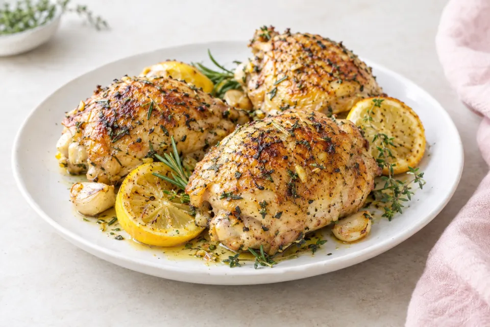 Roasted Lemon Garlic Herb Chicken