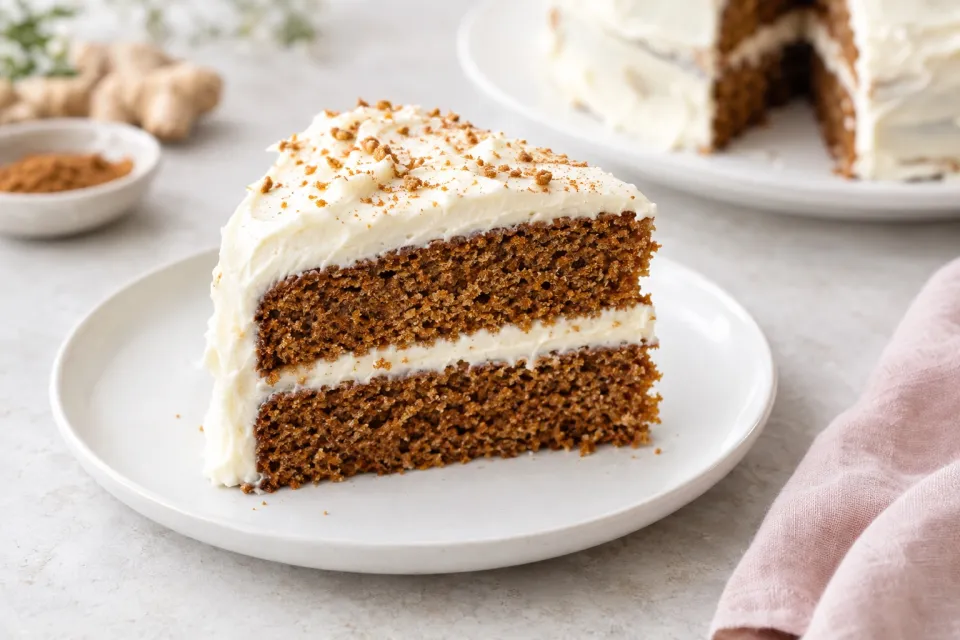 Gingerbread Cake with Cream Cheese Frosting